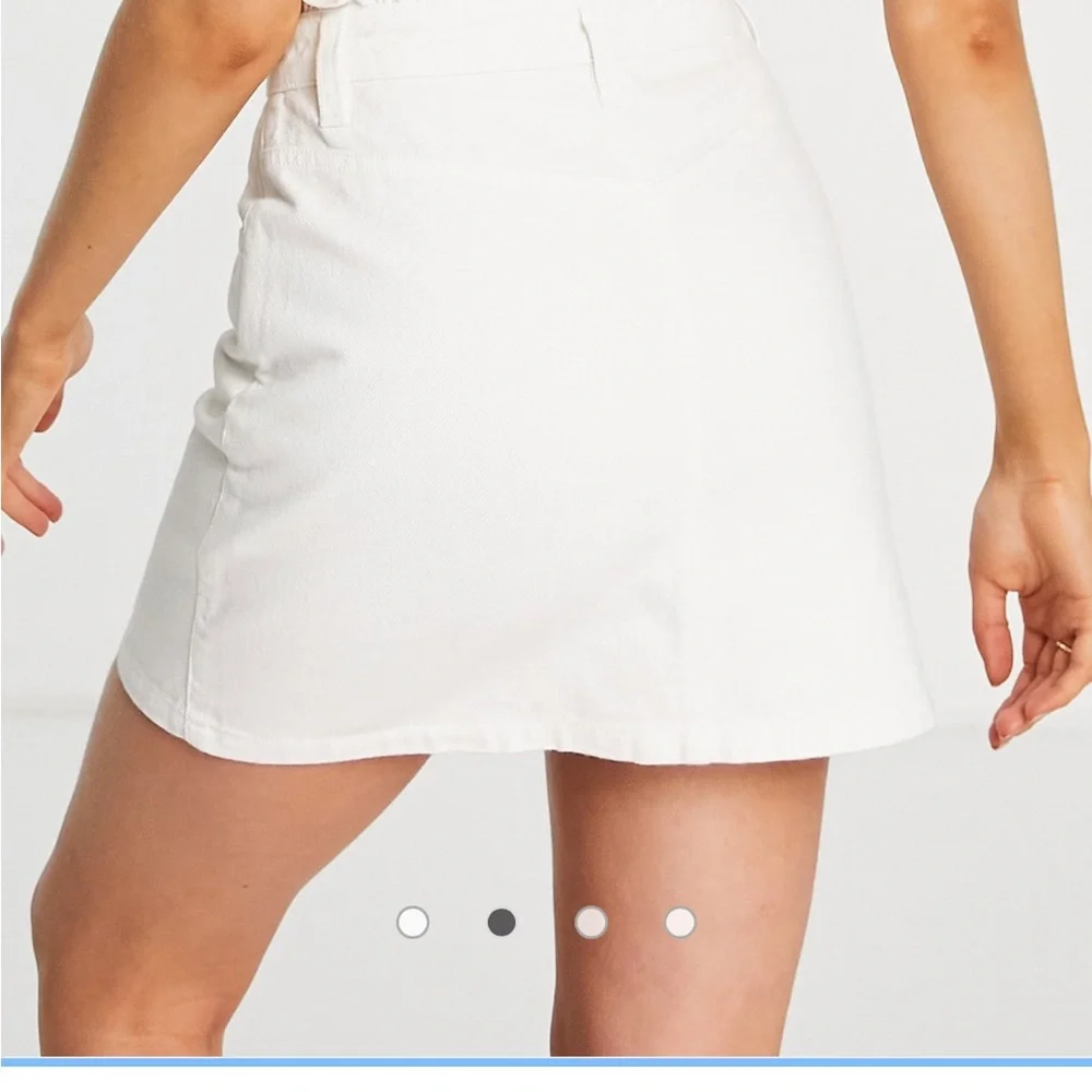 Miss Selfridge White Denim Skirt - Picture 8 of 10